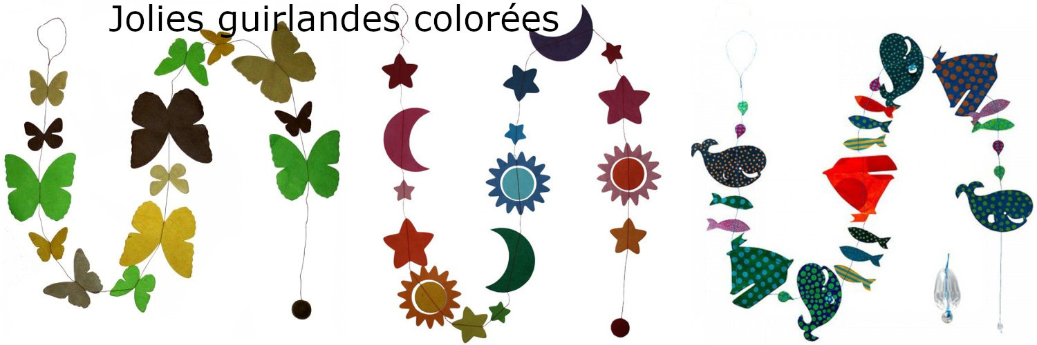 Jolies guirlandes colorées